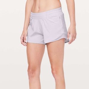 Lululemon lavenderpurple hotty hot running shorts